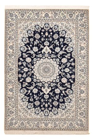 Tapete Persa - Nain - Premium - 245 x 165 cm - azul escuro