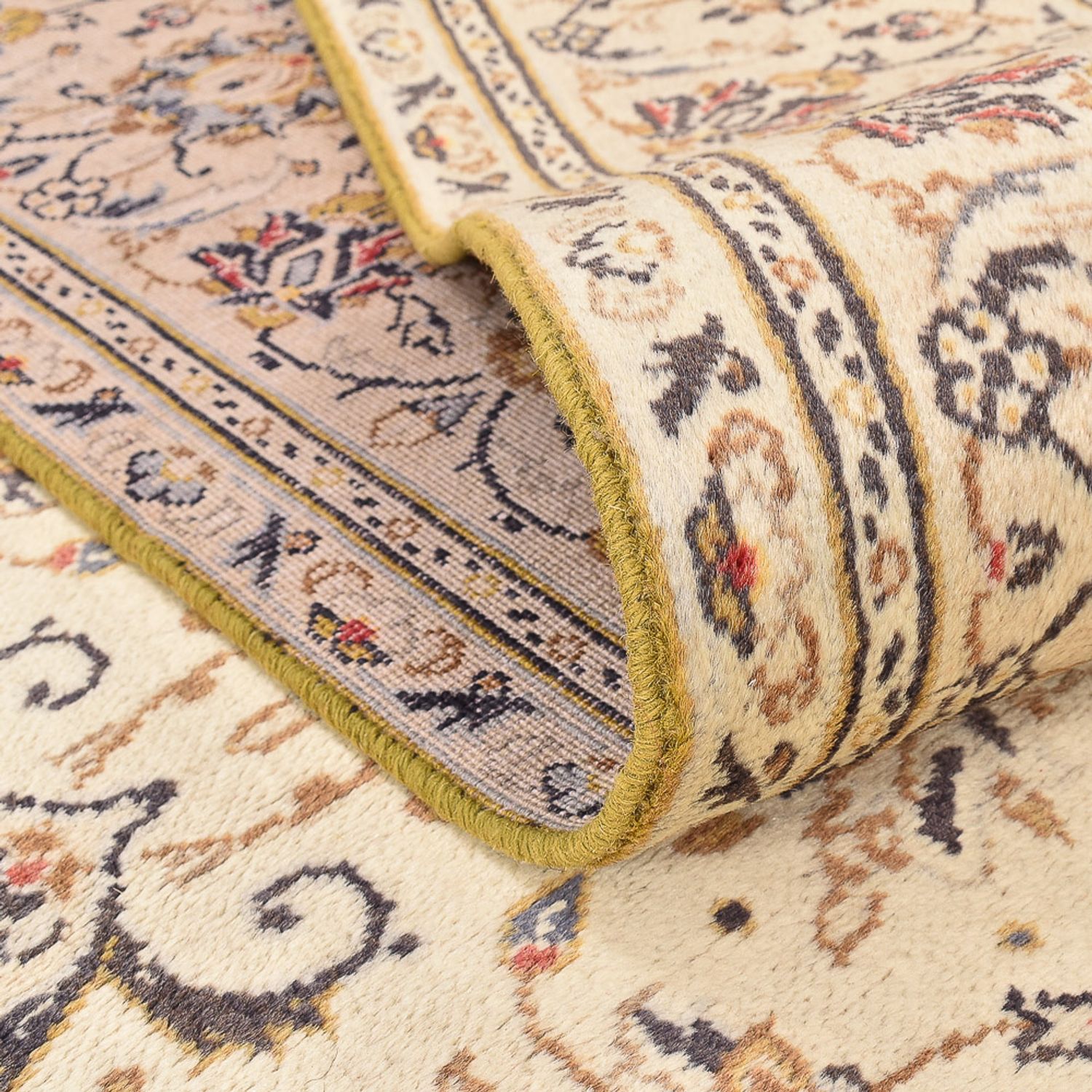 Persisk teppe - Keshan - 285 x 185 cm - beige