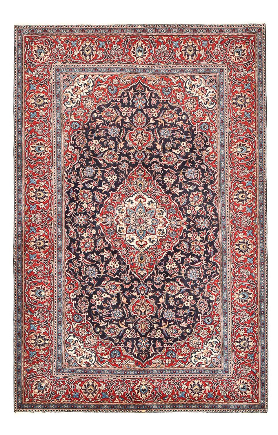 Perzisch tapijt - Keshan - 300 x 195 cm - licht rood