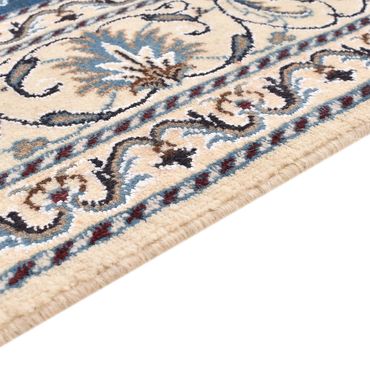 Tapis persan - Nain - 202 x 155 cm - bleu foncé