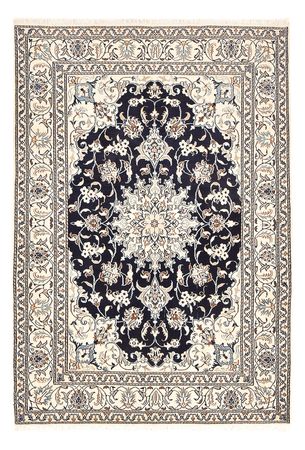 Tapis persan - Nain - 237 x 165 cm - bleu foncé