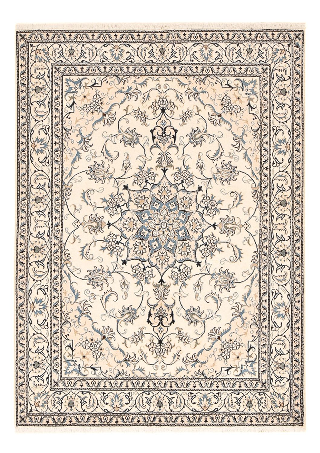 Perzisch tapijt - Nain - 237 x 167 cm - licht beige