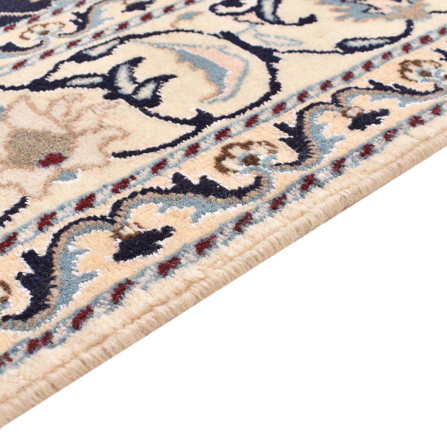 Tapis persan - Nain - 237 x 169 cm - bleu foncé