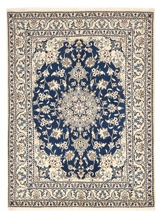 Tapis persan - Nain - 208 x 149 cm - bleu foncé