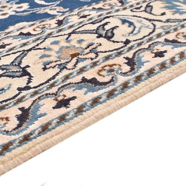 Tapis persan - Nain - 208 x 149 cm - bleu foncé