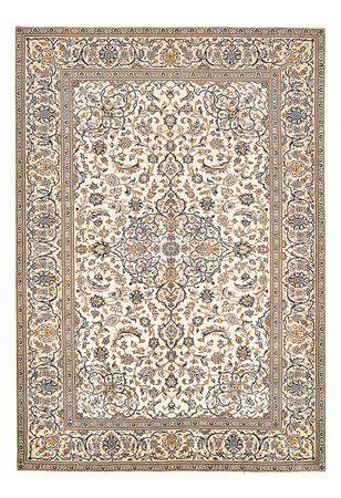 Tapis persan - Keshan - 287 x 192 cm - beige foncé