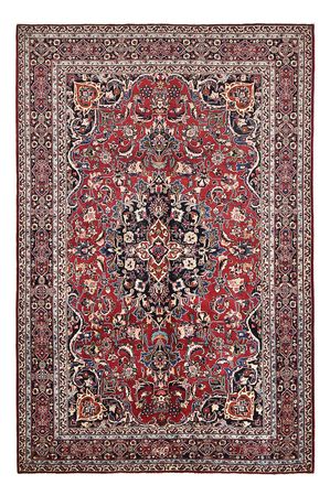 Tapis persan - Classique - 293 x 200 cm - rouge foncé