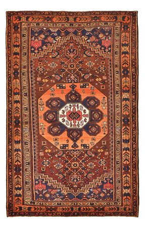 Tapis persan - Bidjar - 210 x 130 cm - rouge foncé