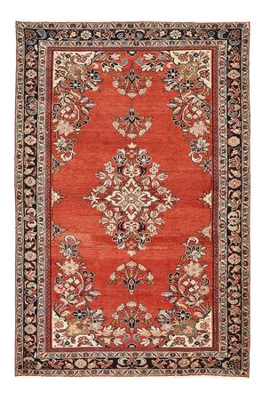 Alfombra Vintage - 242 x 157 cm - rojo