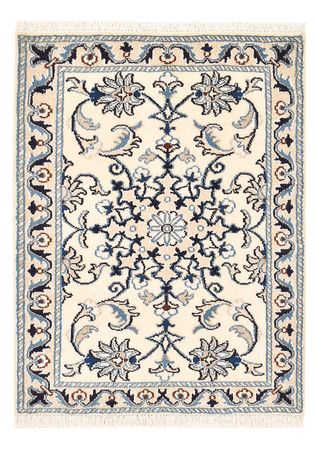 Tapis persan - Nain - 85 x 60 cm - crème