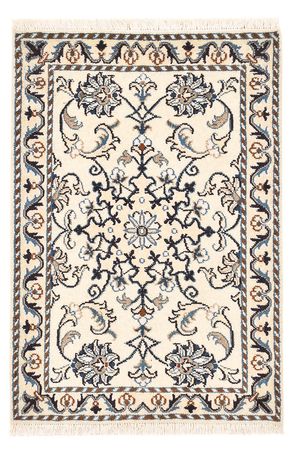 Tapis persan - Nain - 87 x 58 cm - crème