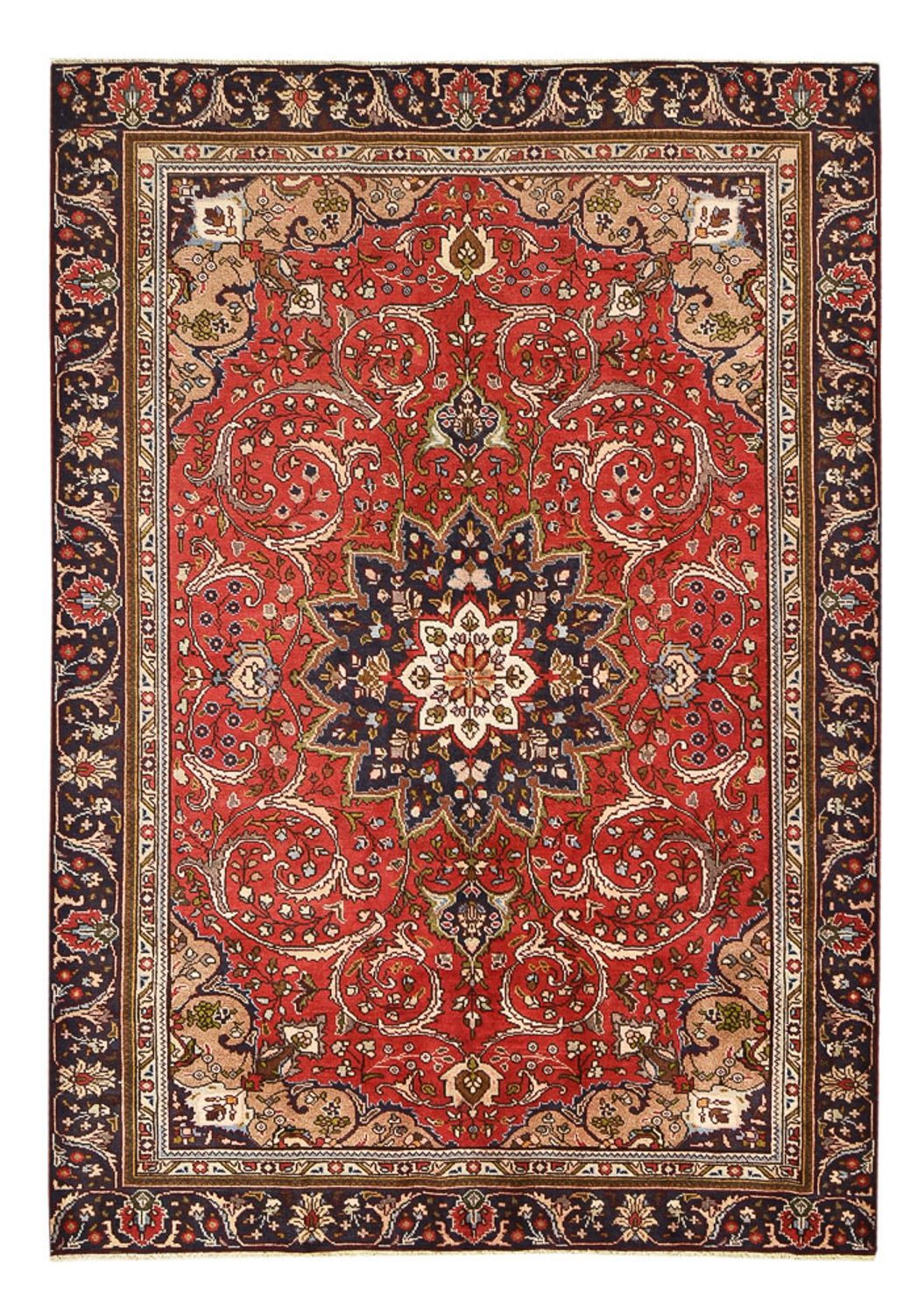 Dywan perski - Tabriz - 253 x 177 cm - czerwony