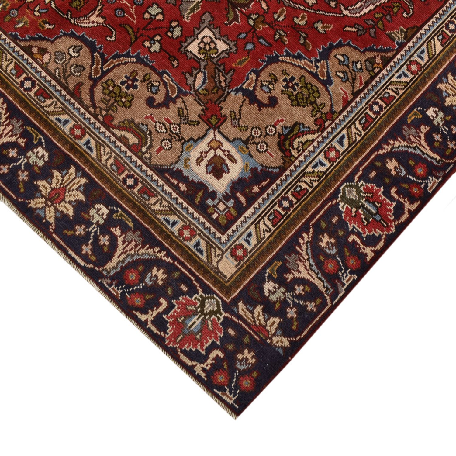 Tapis persan - Tabriz - 253 x 177 cm - rouge