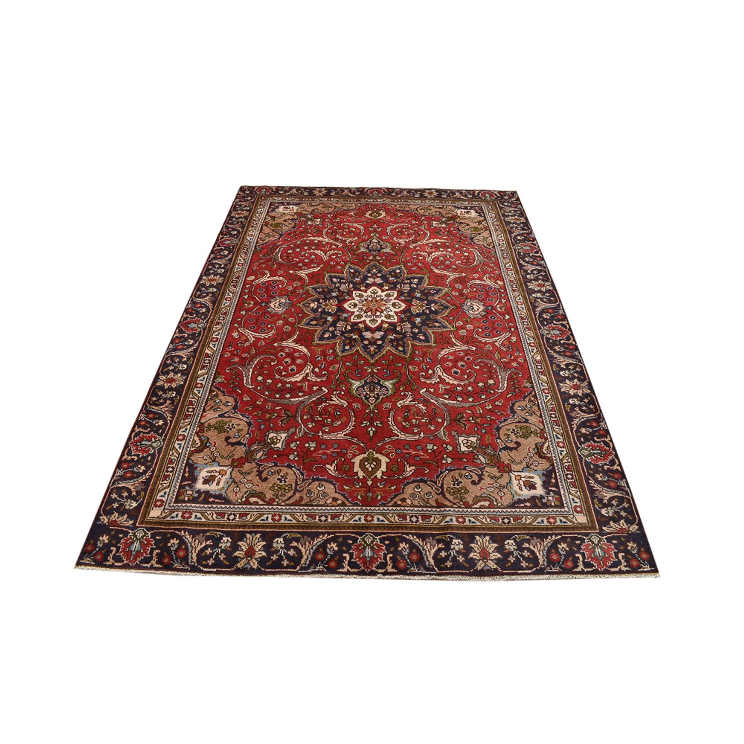 Perzisch tapijt - Tabriz - 253 x 177 cm - rood