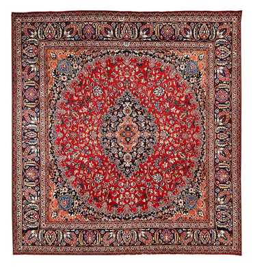 Tapis persan - Classique carré  - 319 x 296 cm - rouge