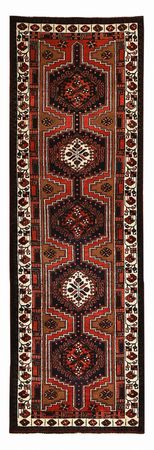 Tapis de couloir Tapis persan - Nomadic - 313 x 100 cm - rouge foncé