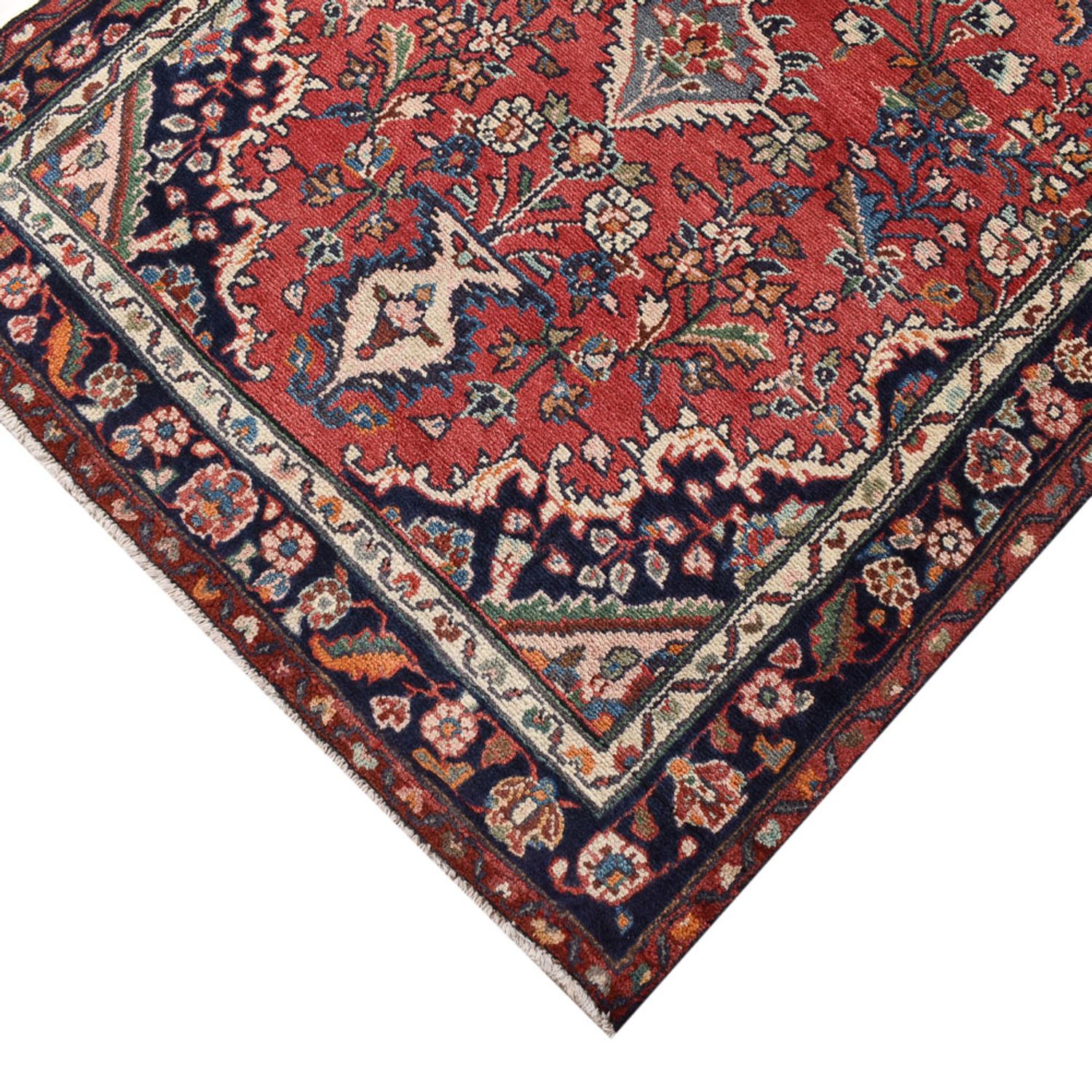 Tapis de couloir Tapis persan - Nomadic - 348 x 111 cm - rouge clair