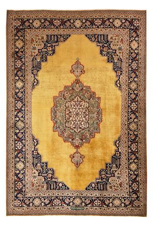 Tapete Persa - Tabriz - 354 x 237 cm - ouro