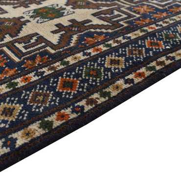 Runner Turkaman-matta - 366 x 79 cm - mörk beige