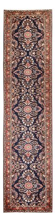 Tapis de couloir Tapis persan - Nomadic - 435 x 102 cm - bleu foncé