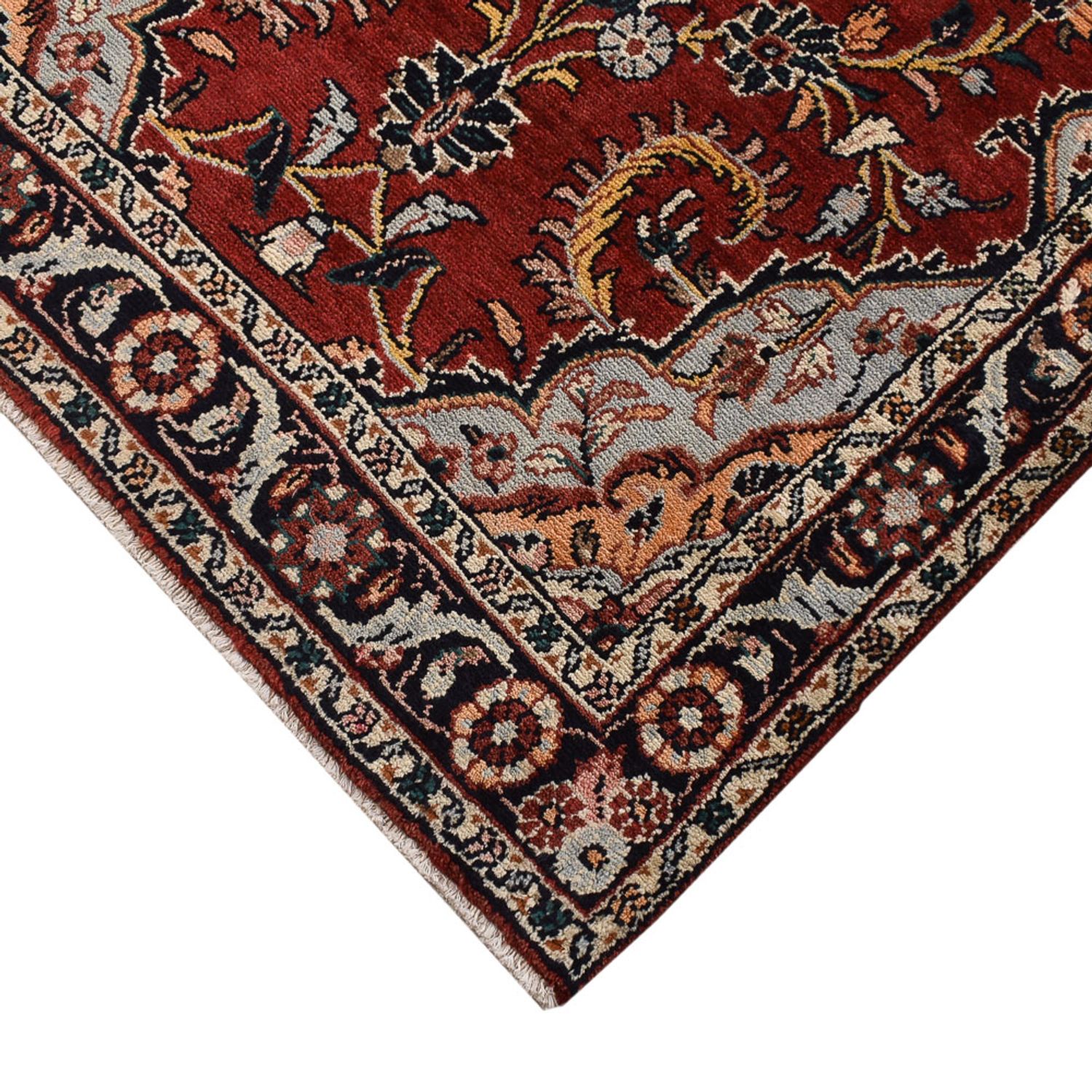 Tapis de couloir Tapis persan - Nomadic - 307 x 109 cm - rouge foncé