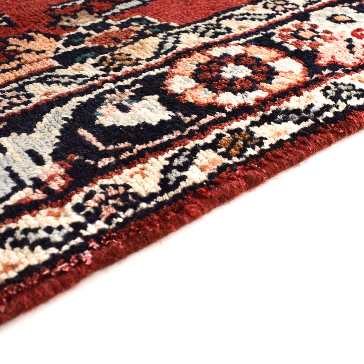 Tapis de couloir Tapis persan - Nomadic - 307 x 109 cm - rouge foncé