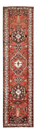 Loper Perzisch tapijt - Bijar - 406 x 100 cm - terracotta