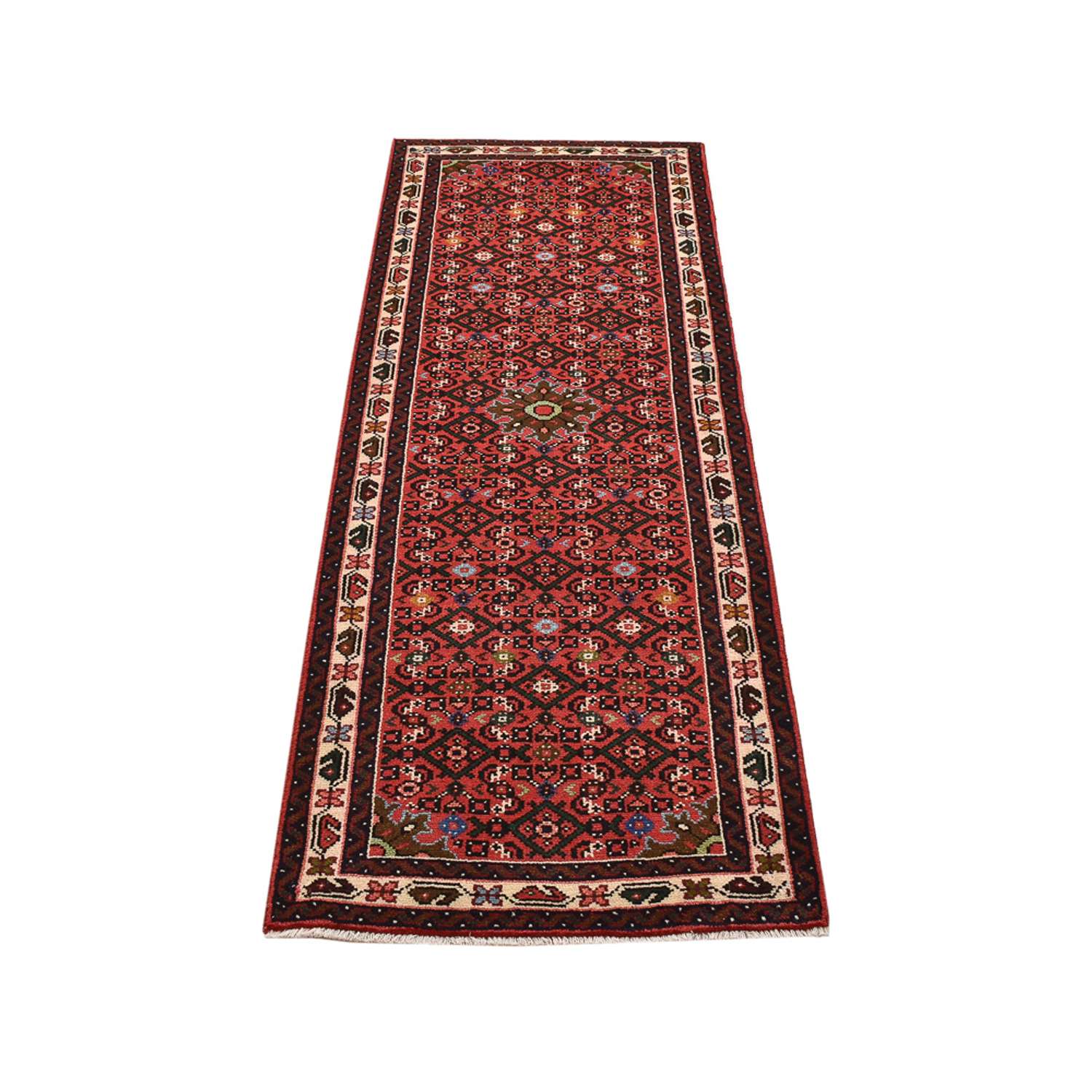 Tapis de couloir Tapis persan - Nomadic - 190 x 67 cm - rouge clair