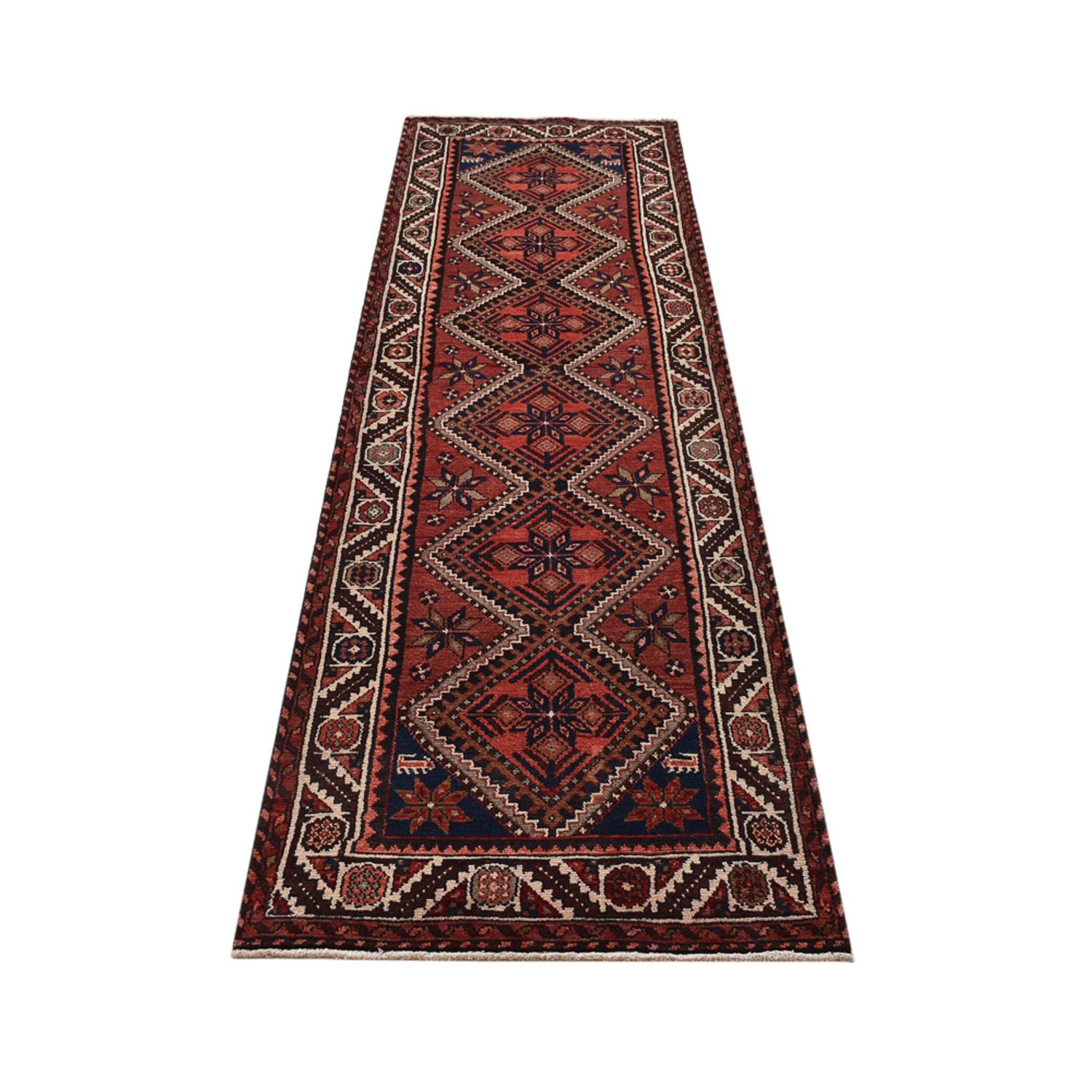 Tapis de couloir Tapis persan - Nomadic - 299 x 85 cm - rouge