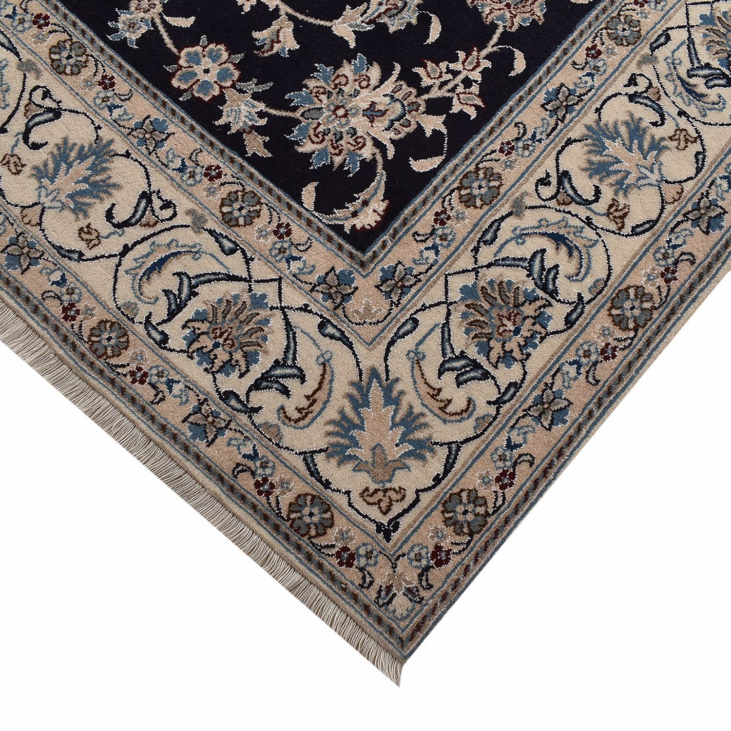 Perser Rug - Nain - 310 x 198 cm - dark blue