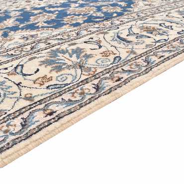 Tapis persan - Nain carré  - 202 x 195 cm - bleu