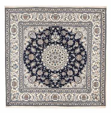 Perser Rug - Nain square  - 198 x 195 cm - dark blue