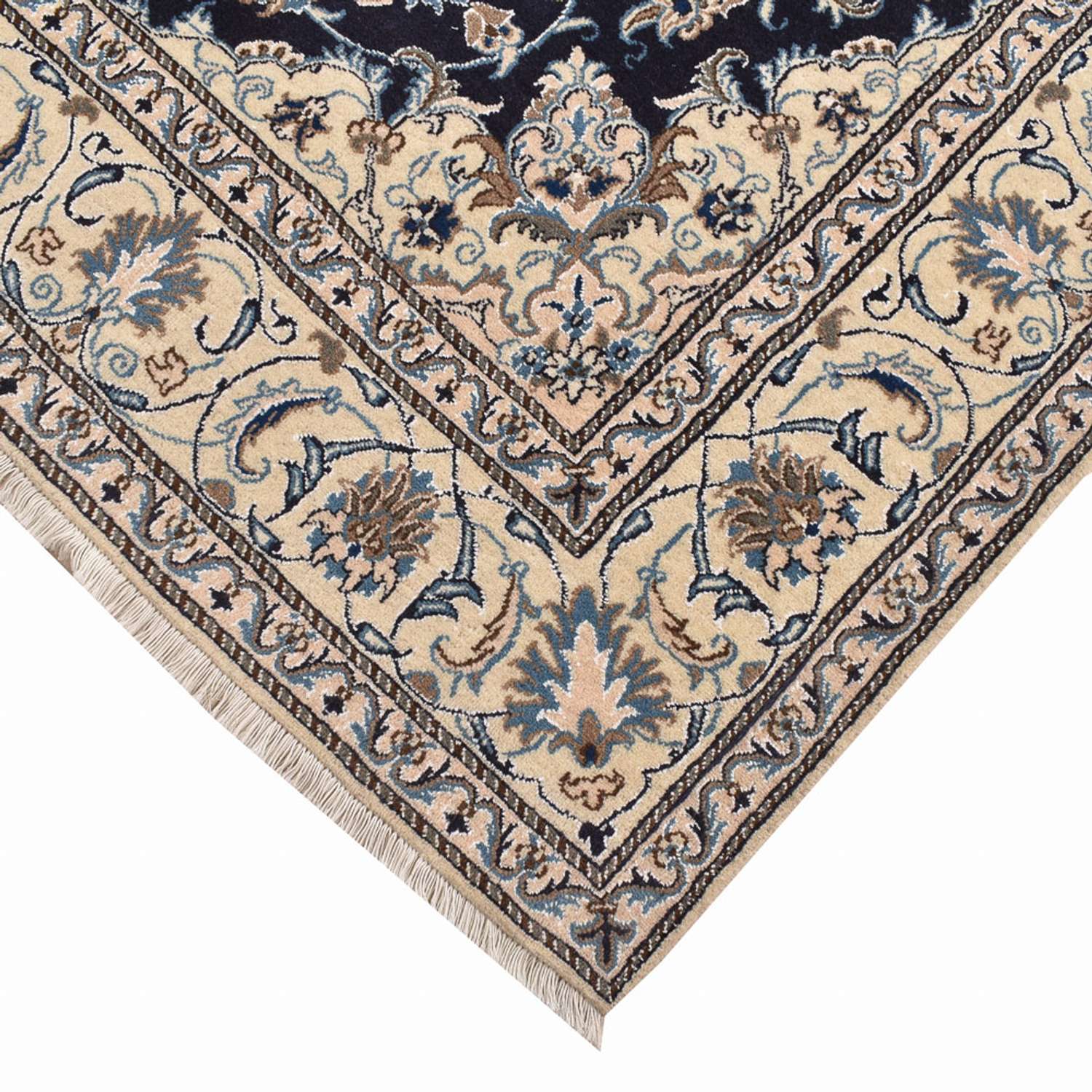 Perser Rug - Nain square  - 195 x 193 cm - dark blue