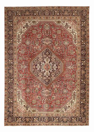 Tapete Persa - Tabriz - 348 x 245 cm - vermelho claro