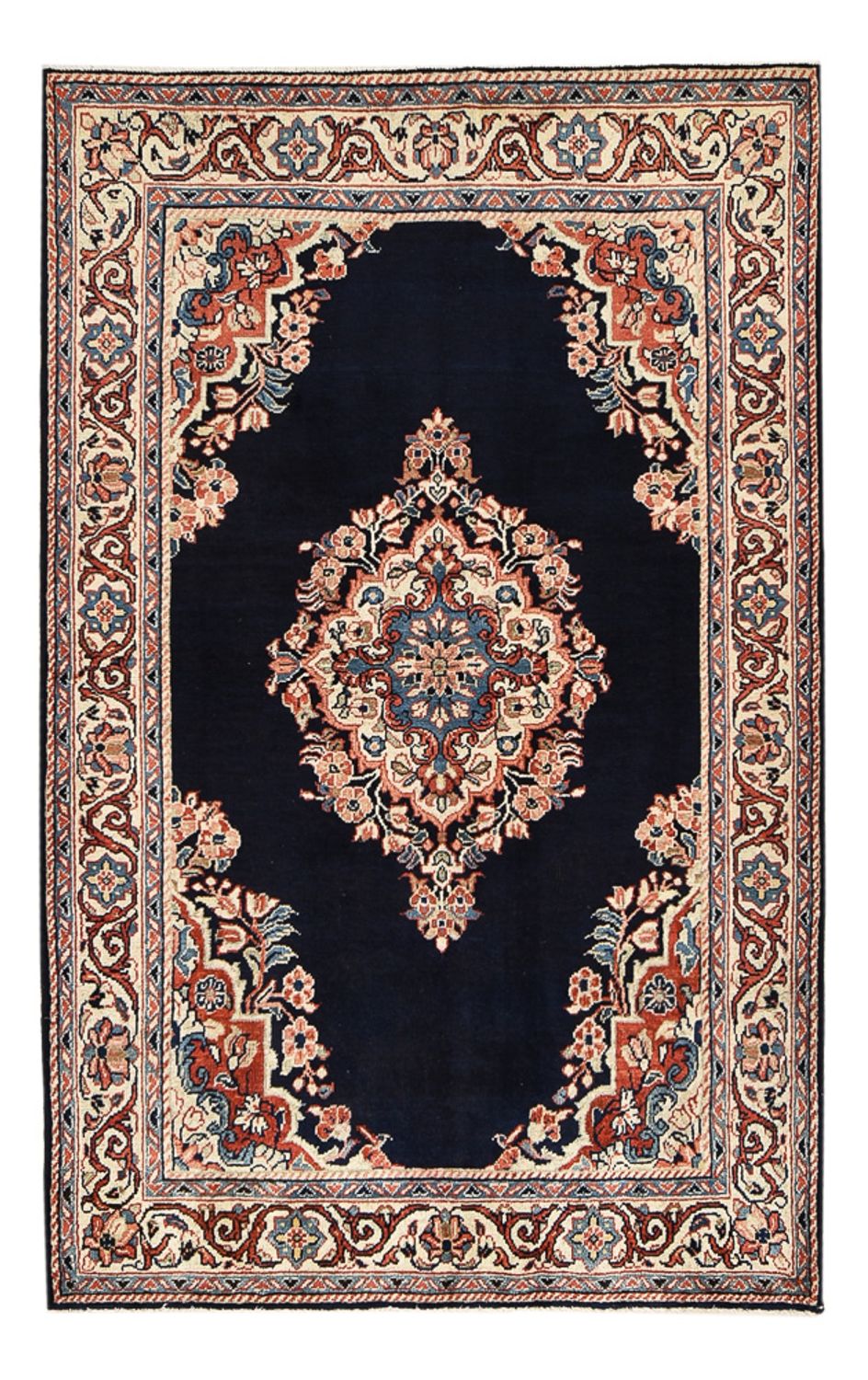 Tapete Persa - Clássico - 205 x 128 cm - azul escuro