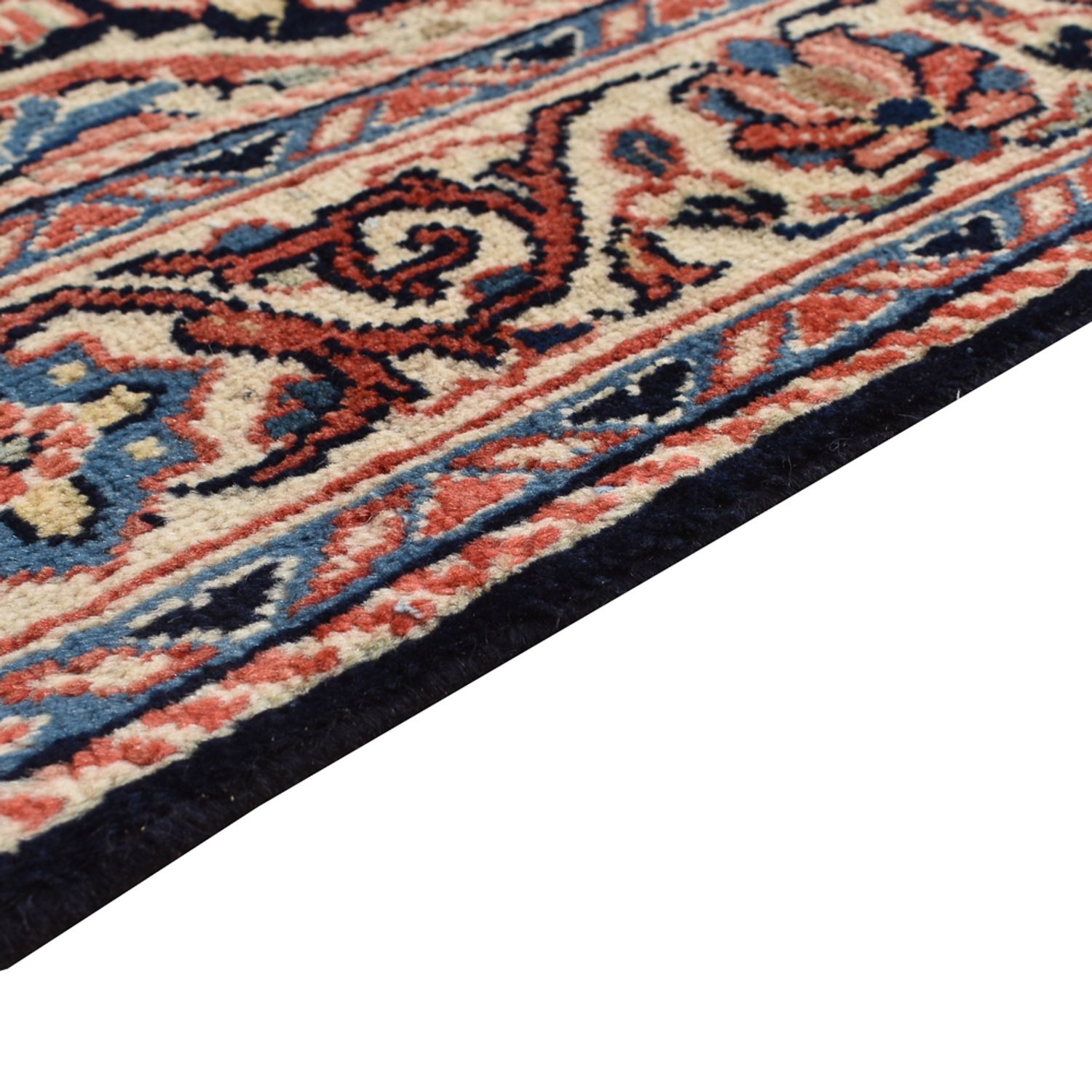 Tapis persan - Classique - 205 x 128 cm - bleu foncé