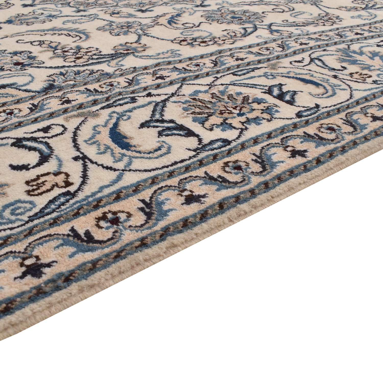 Tapis persan - Nain - 295 x 195 cm - sable