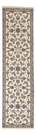 Tapis de couloir Tapis persan - Nain - 311 x 79 cm - beige