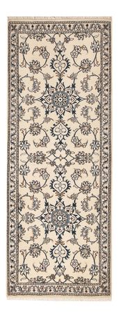 Loper Perzisch tapijt - Nain - 201 x 77 cm - beige