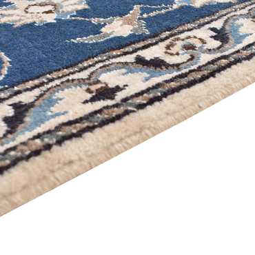 Tapis de couloir Tapis persan - Nain - 197 x 76 cm - bleu foncé