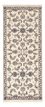 Loper Perzisch tapijt - Nain - 190 x 80 cm - beige