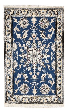 Alfombra persa - Nain - 90 x 56 cm - azul