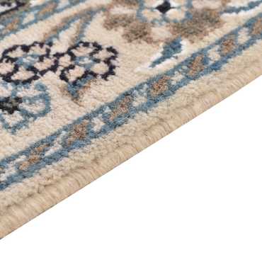 Tapis persan - Nain carré  - 100 x 100 cm - bleu foncé