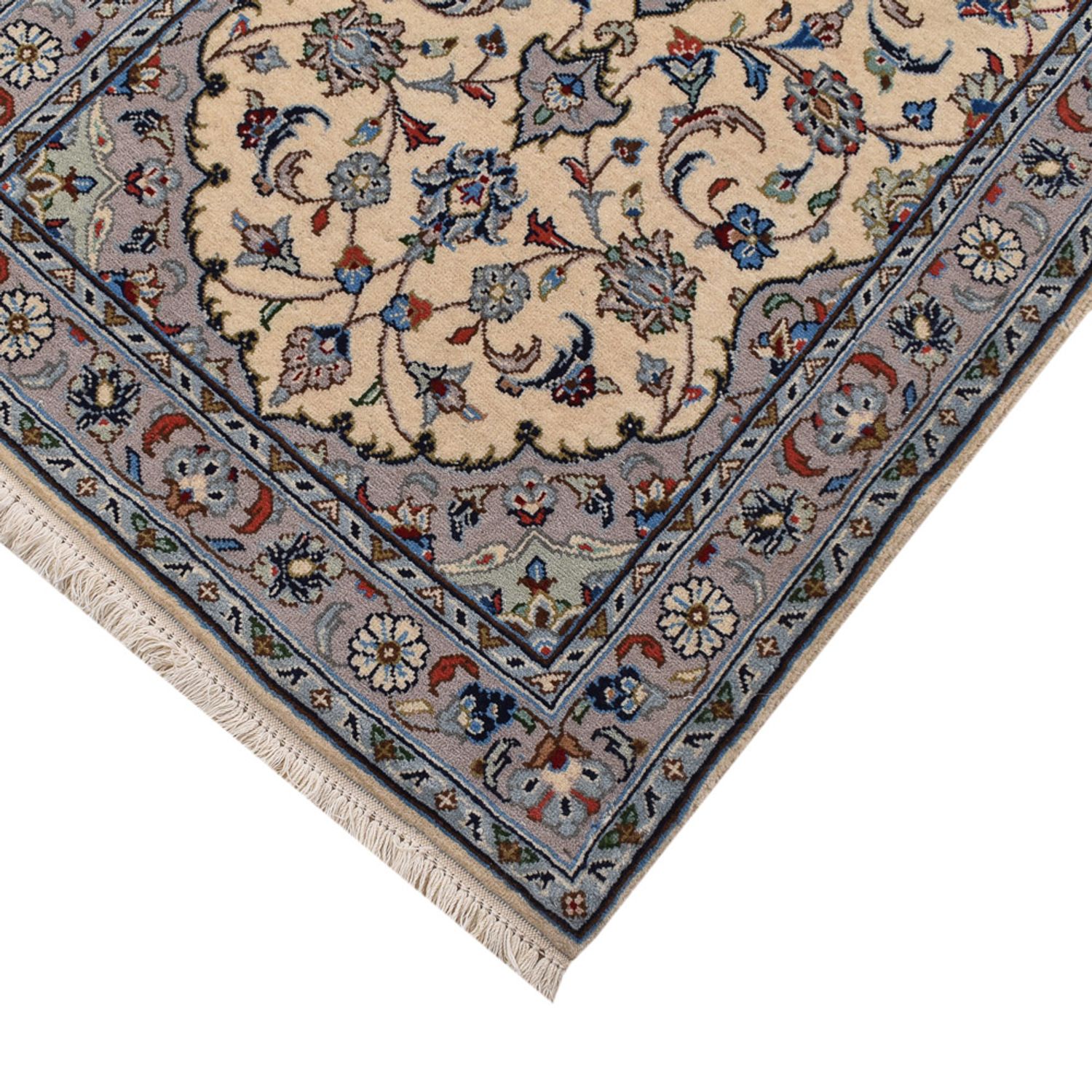 Loper Perzisch tapijt - Keshan - 311 x 80 cm - beige