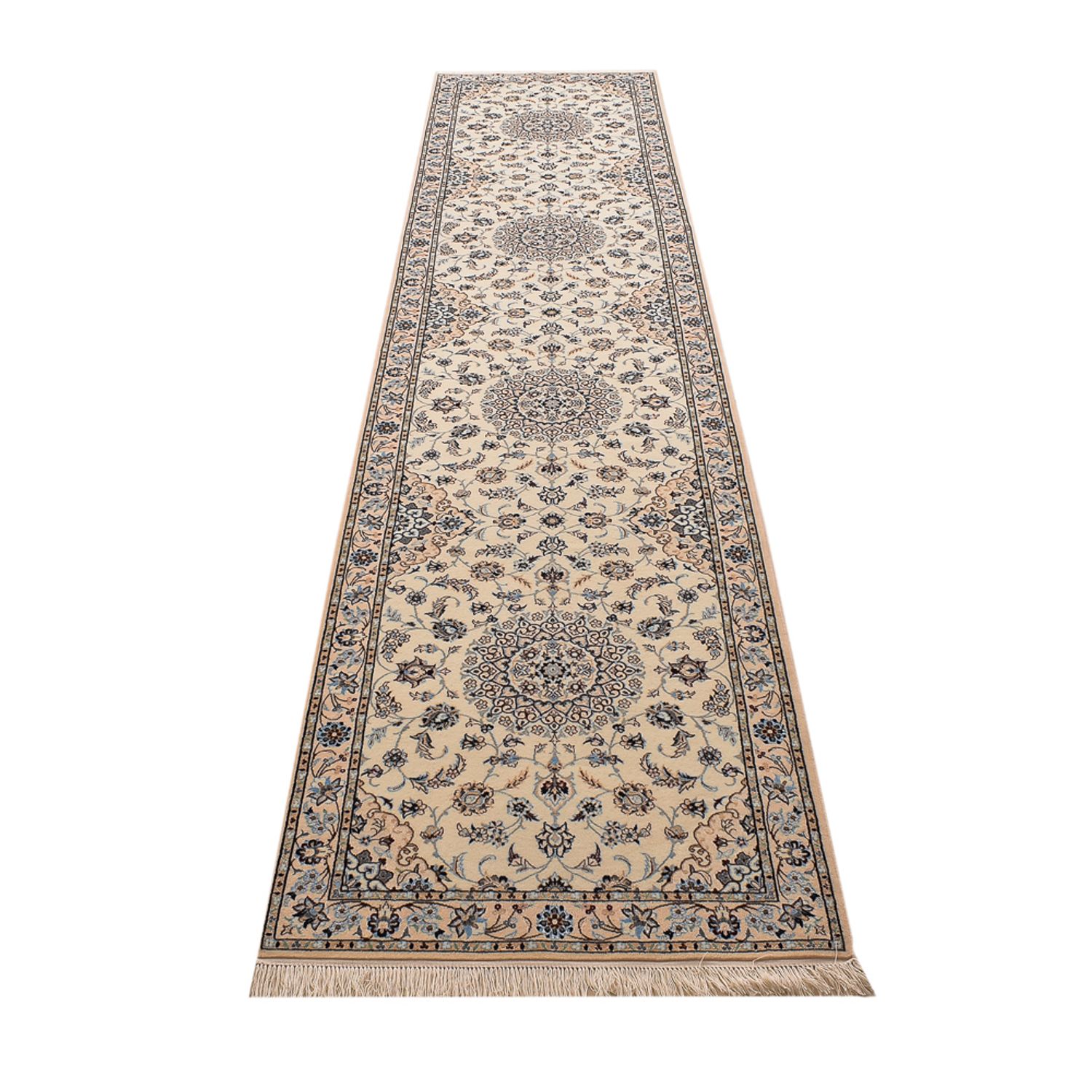 Läufer Perser - Nain - Premium - 397 x 87 cm - beige