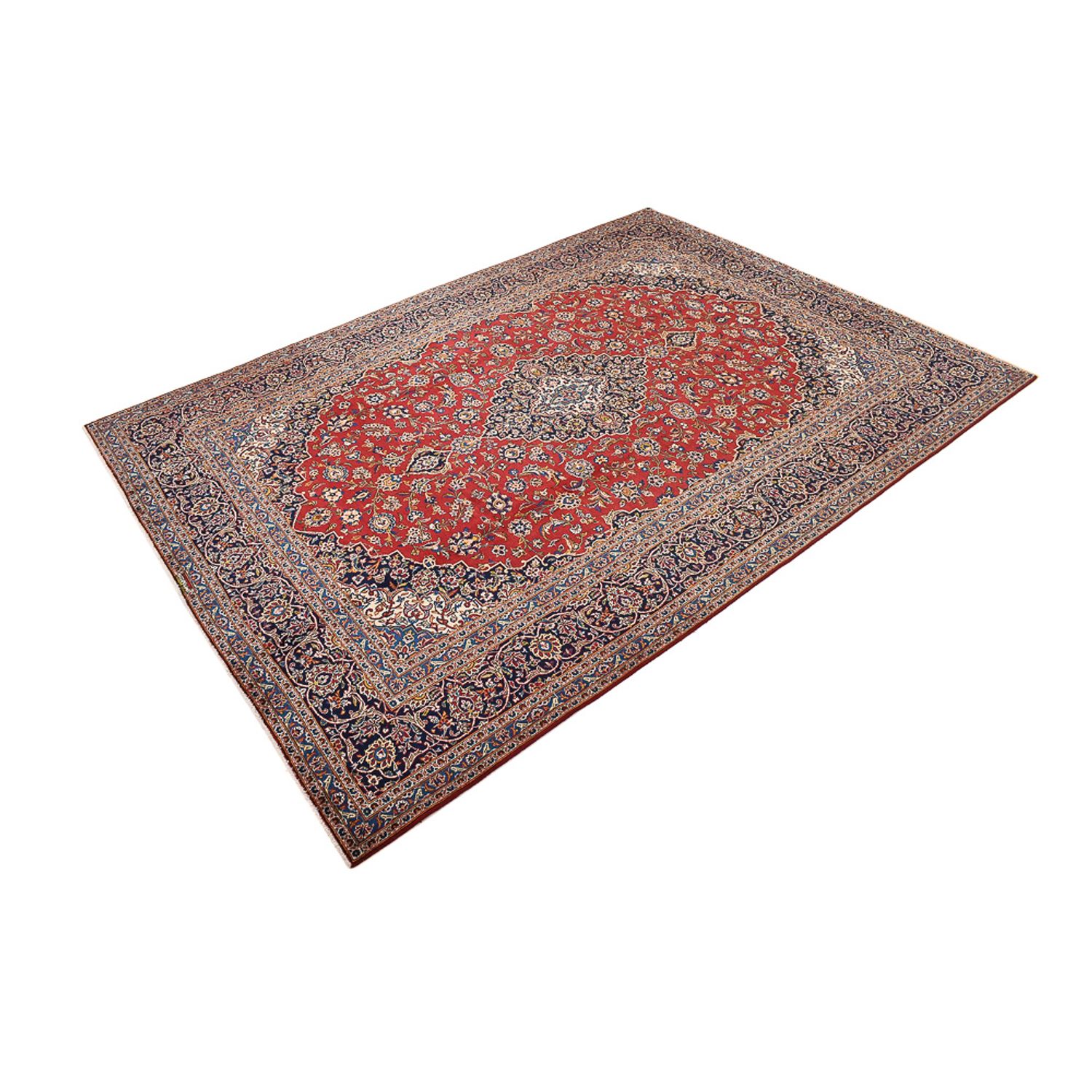 Tapis persan - Keshan - 409 x 301 cm - rouge