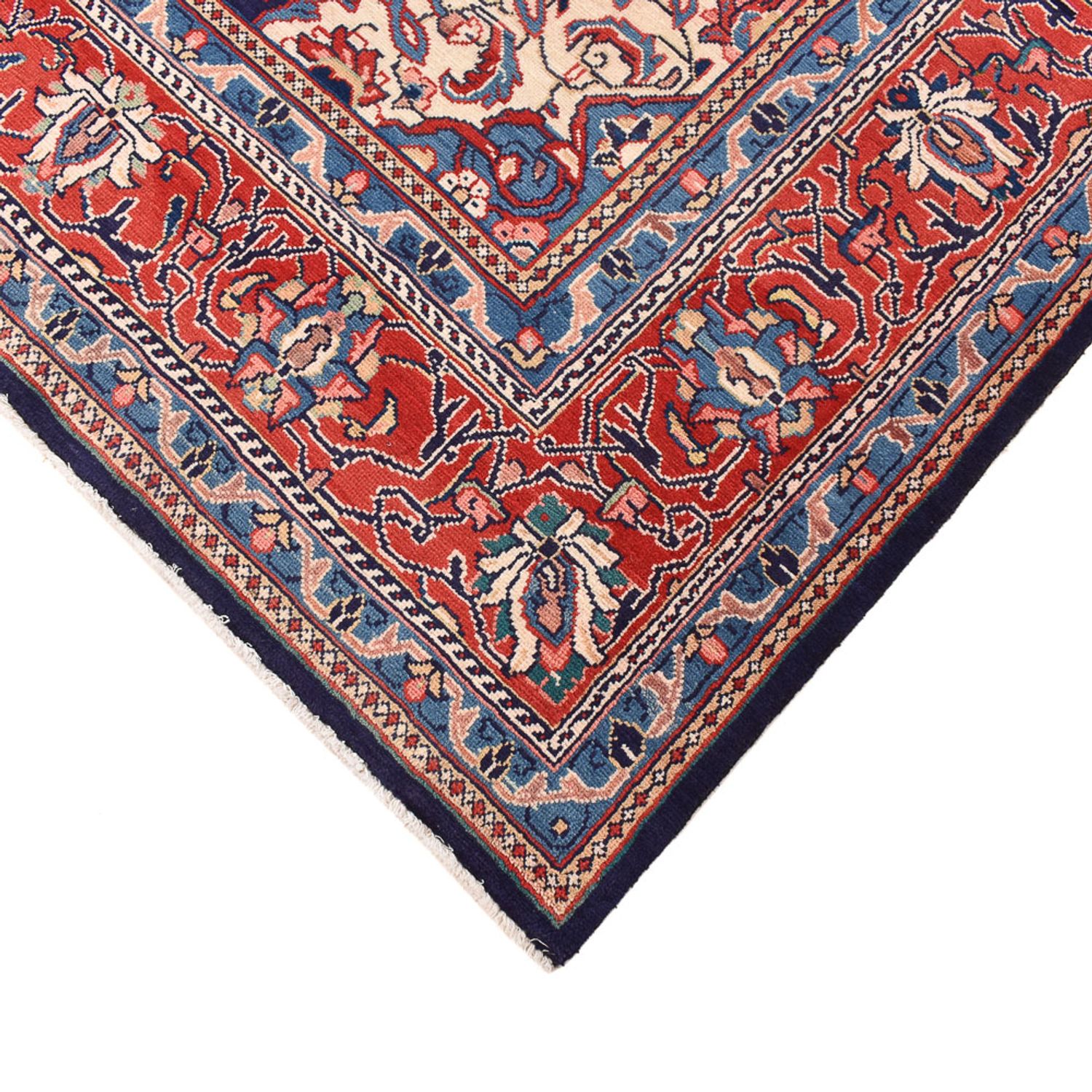 Tapis persan - Classique - 333 x 224 cm - bleu foncé