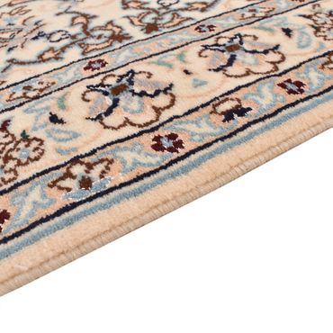 Tapis de couloir Tapis persan - Nain - Royal - 348 x 89 cm - blanc