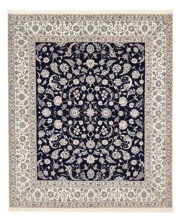 Tapis persan - Nain - Premium - 304 x 258 cm - bleu foncé