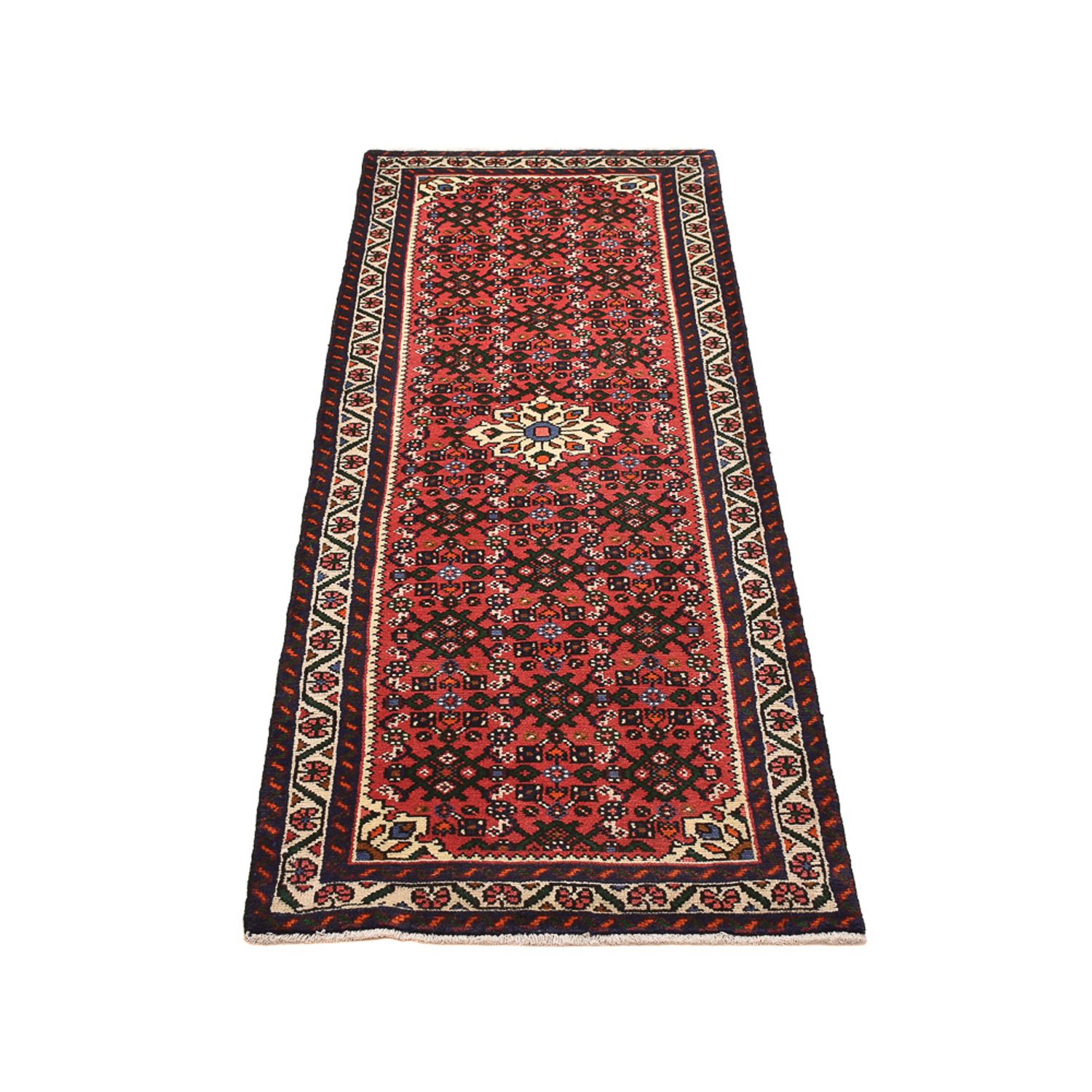 Tapis de couloir Tapis persan - Nomadic - 193 x 69 cm - rouge clair